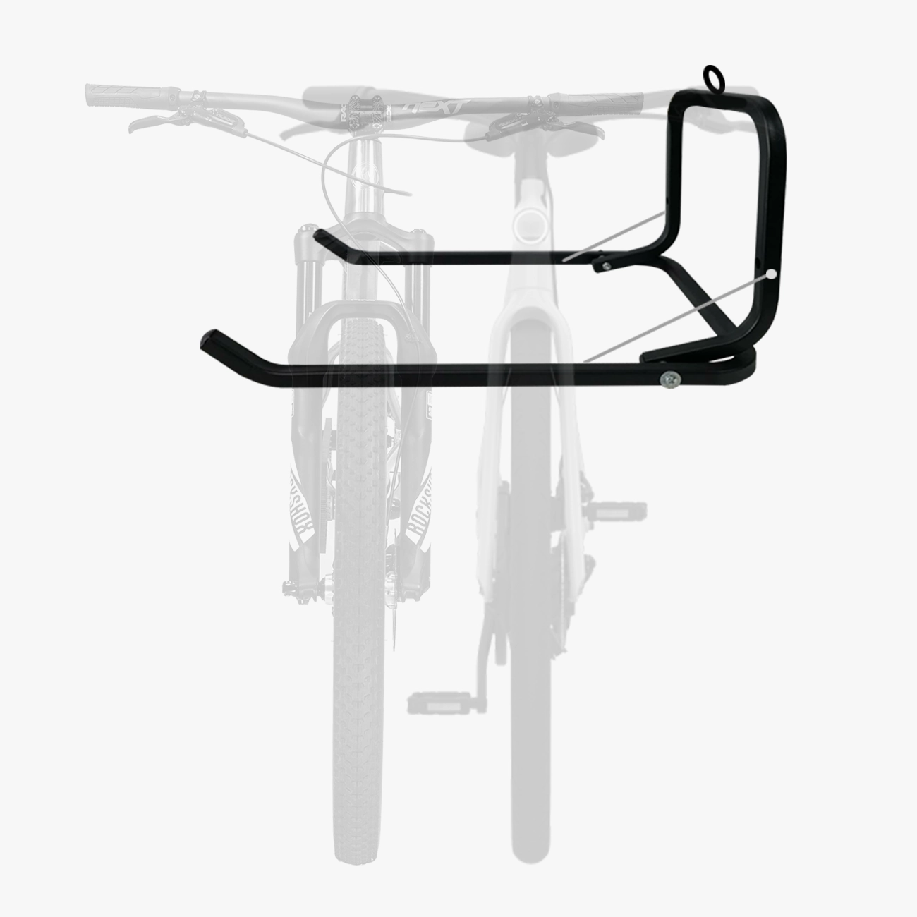 Rack porta-bicicleta plegable (2 bicicletas)(Para pared)