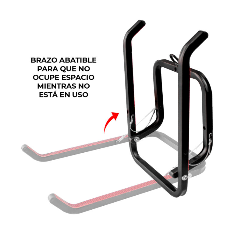 brazo retractable de rack portabicicleta plegable para dos bicicletas