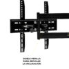 doble perilla de Rack giratorio para TV 55" a 65" (Con inclinación)